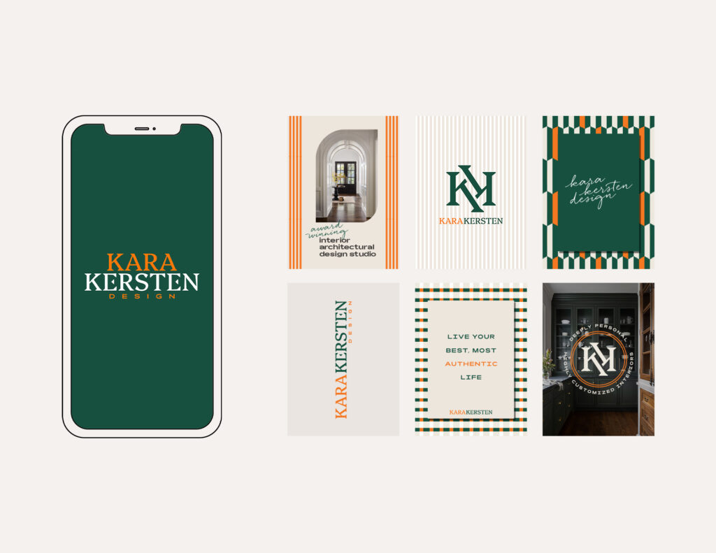 kara kersten design social media launching her website with Swan Haus