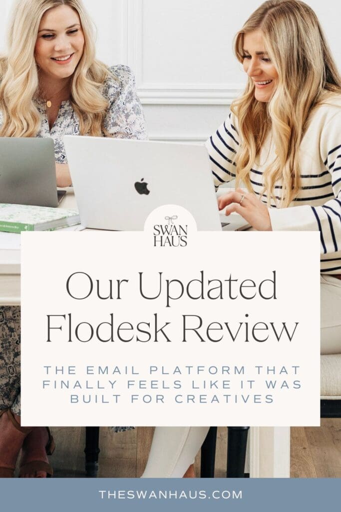 Our updated flodesk review pinterest pin